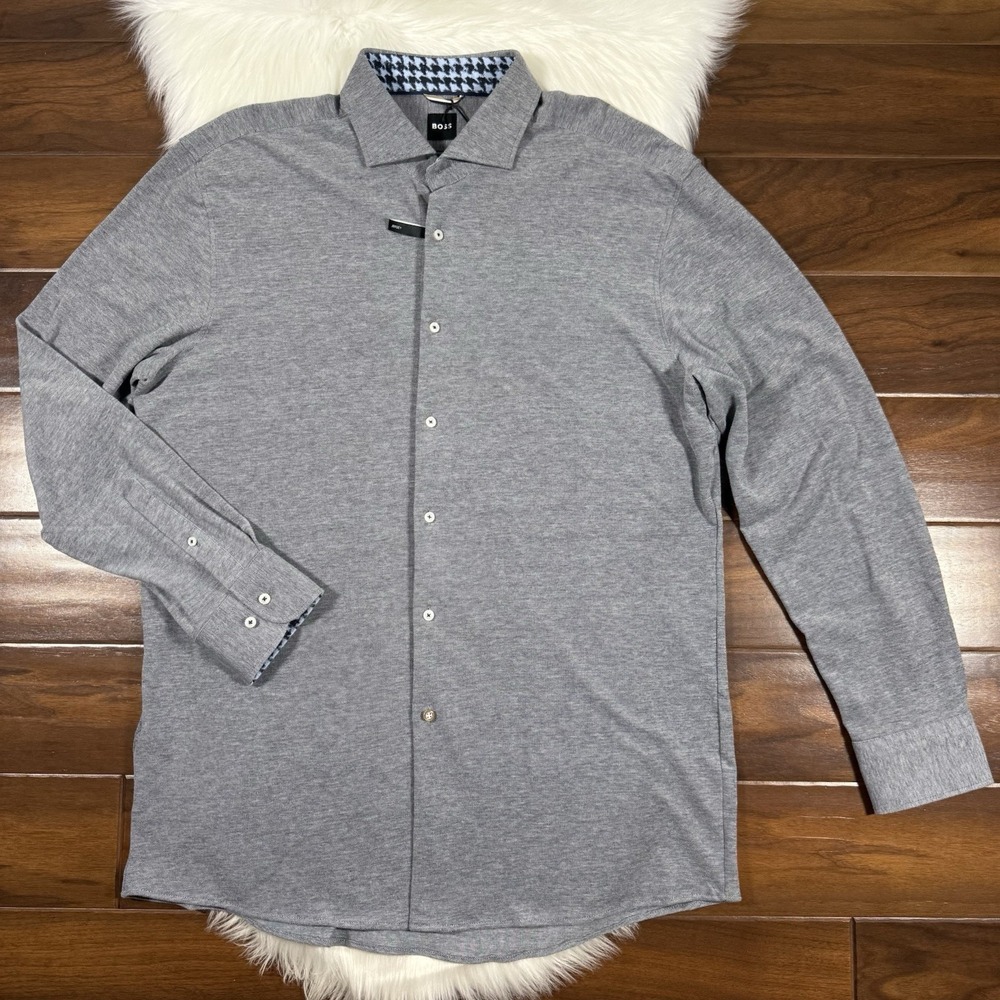 Hugo Boss Size XL / 17 R / 32 - 33 Max Sharp Fit Button Up Long Sleeve Shirt